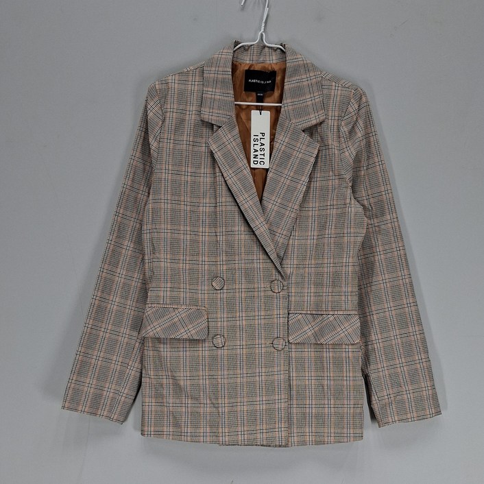 [재고상품] 플라스틱아일랜드 여90 재킷 2019 봄가을 체크 02330