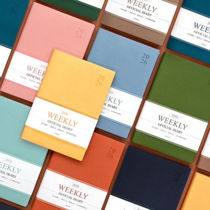 2026 오피셜 A5 위클리 다이어리 (날짜형 25절 주간) 업무용/직장인,일정관리,휴대용다이어리