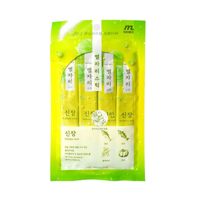 마이베프 짜먹는 고양이 간식 별자리스틱 15g x 4p