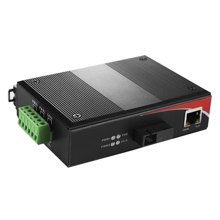 넥스트유 NEXT-300FSCSWA-POE 산업용 100Mbps POE 광스위치 30W Simplex SC 싱글모드 A타입 20km / 광패치 광점퍼