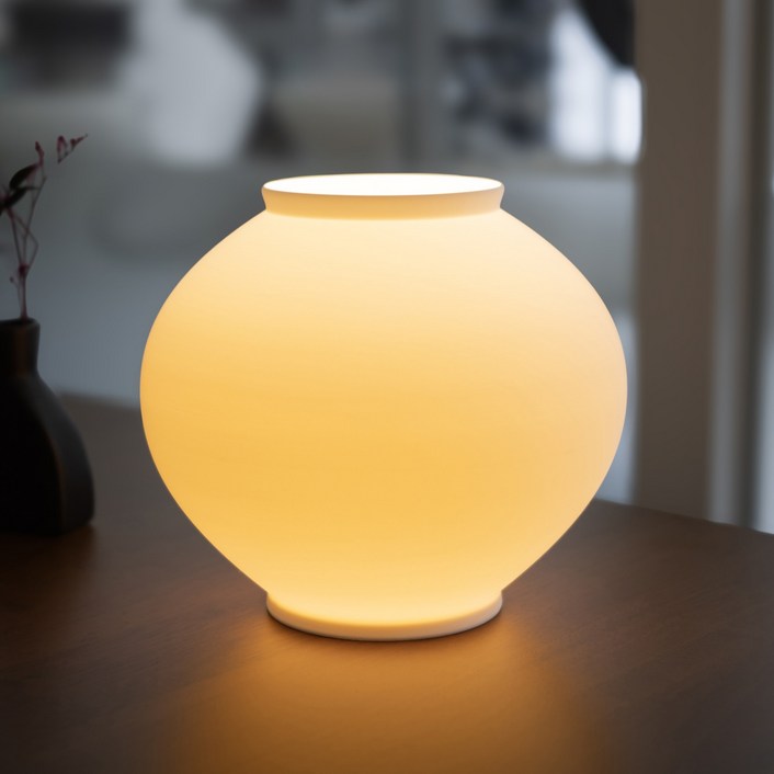 로피어스 달항아리 조명 대 LED 무드등 스탠드 수면등 취침등 수유등 개업선물 집들이선물 외국인선물 전통 명절선물