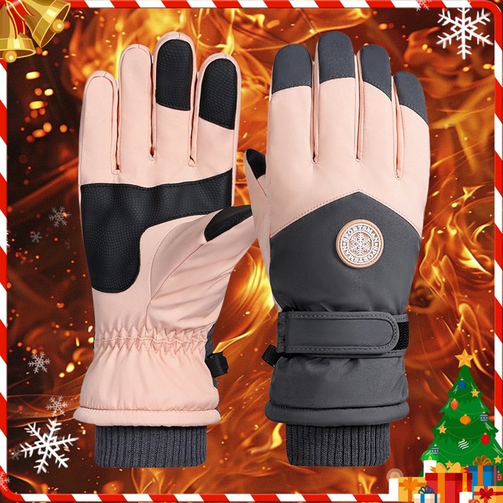 ZOZOFO 방한 장갑 스키장갑 스키겸용 스마트터치 방한장갑 방수 방풍 스키 보드 장갑 양손세트 오토바이 장갑 등산장갑 겨울장갑