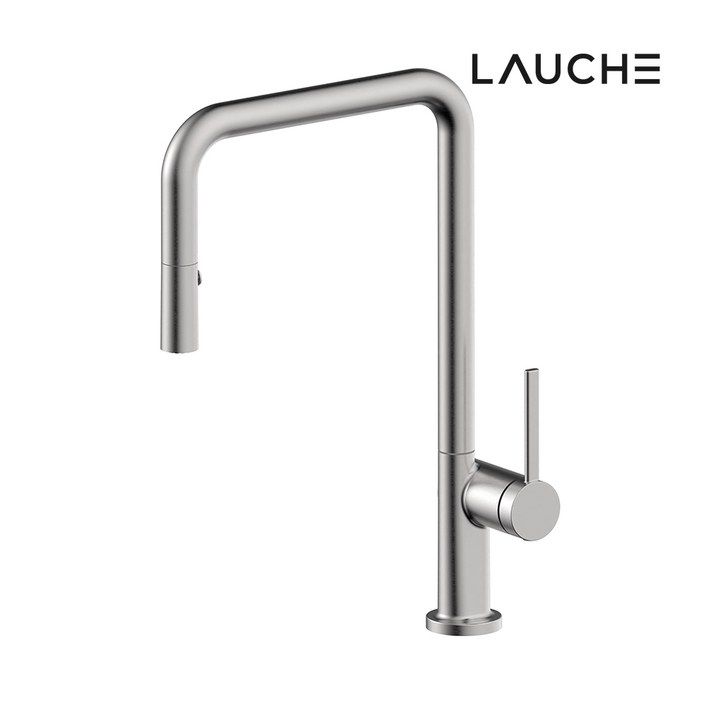 라우체 아르띠 원홀 ㄷ자 주방수전 무광 니켈 TM0028N C, 1개