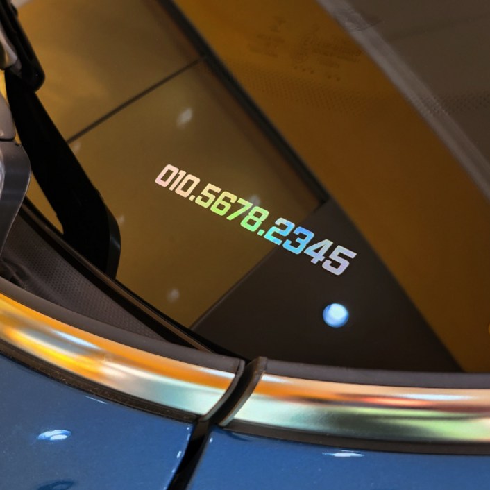 깔끔한 전화번호스티커 오토바이 자전거 차량용 소형 주차번호알림판, 1개, 스몰x홀로그램