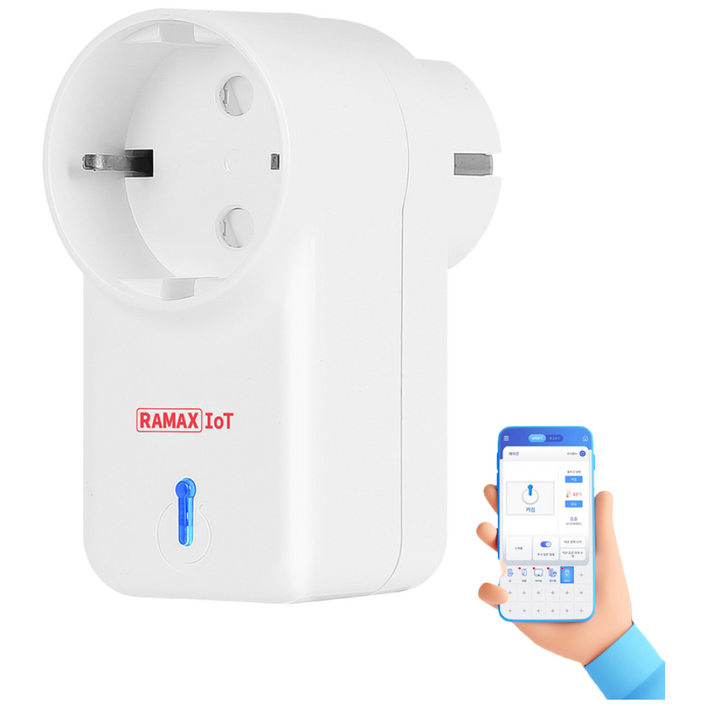 라맥스 스마트플러그 WiFi 원격제어 국내제작 16A 3520W RPG724S