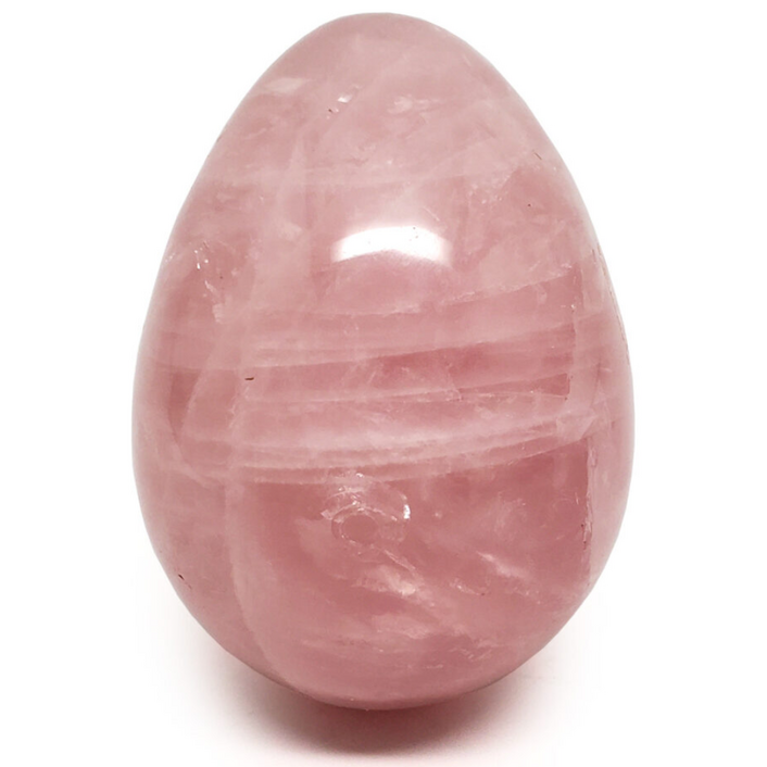 천연 장미수정 로즈쿼츠 에그 파워스톤 사랑의 석영 원석 3x4.5cm 5460g