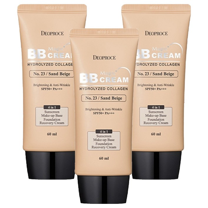 디오프러스 매직 비비크림 SPF50 PA, 23호 샌드베이지, 60ml, 3개