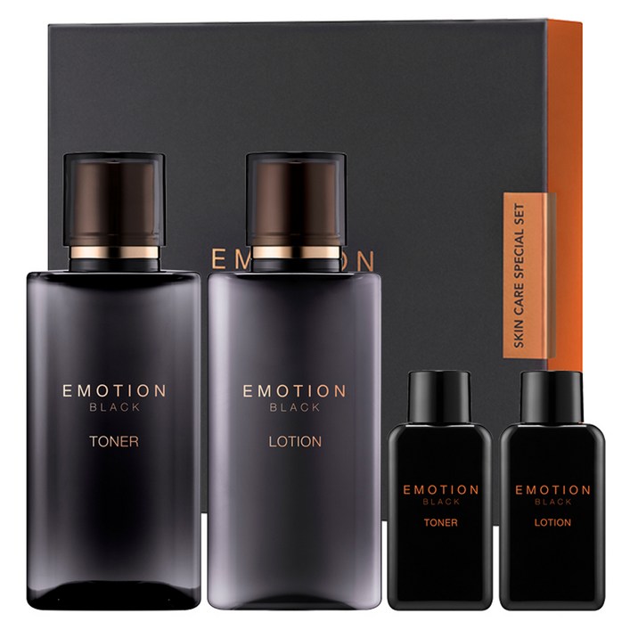 꽃을든남자 이모션 블랙 스킨케어 스페셜 토너 160ml + 35ml + 로션 160ml + 35ml 세트
