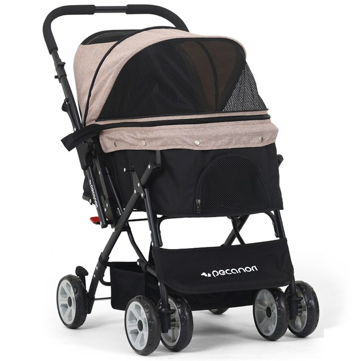 피카노리 반려동물 디럭스 원터치 폴딩 유모차 PECA1019