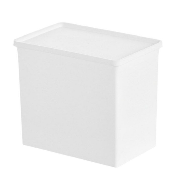 몽구밍 세탁 다용도 보관함 짧이, 화이트, 1개