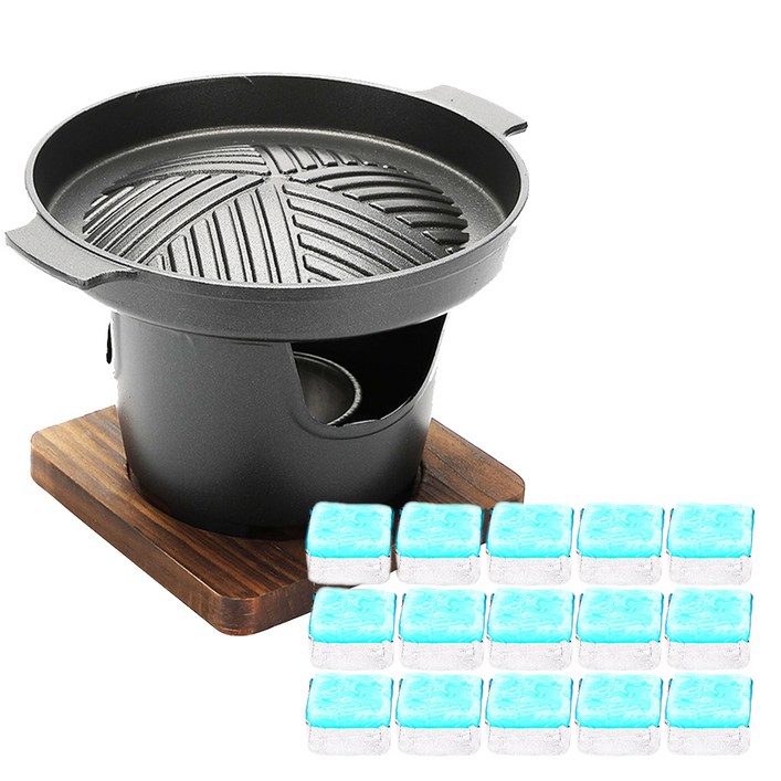 뉴비아 싱글 미니화로 NEWVIA-MB1000 + 에탄올고체연료 30g x 15p