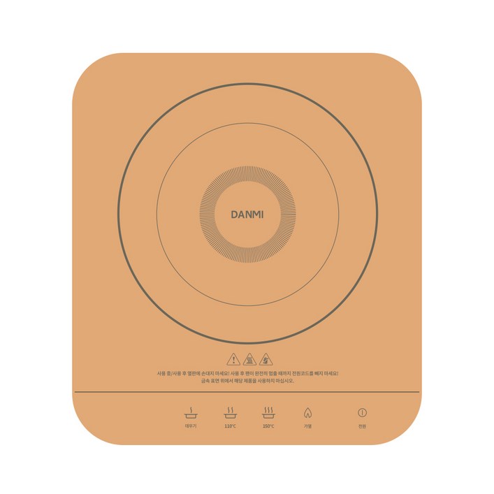 단미 미니 인덕션 IH 전기레인지 1구, DA-IN02mini(로즈골드)