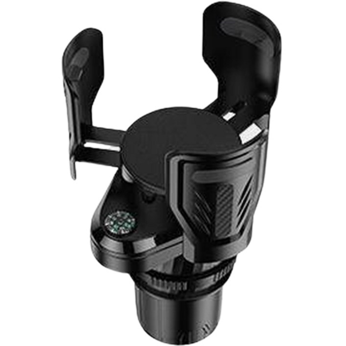 로렘 차량용 만능 멀티 컵홀더 넓이조절 2칸 큰컵 확장형, 1개, 블랙