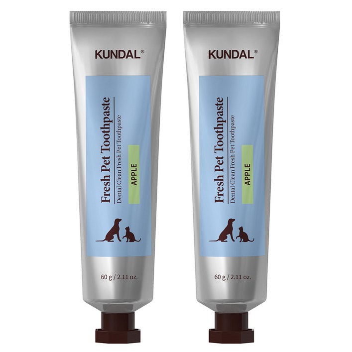 쿤달 덴탈 클린 프레쉬 펫 치약 사과향