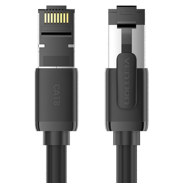 벤션 LSZH 난연 CAT8 SFTP 초고속 인터넷 랜케이블, 블랙, 1개, 15m