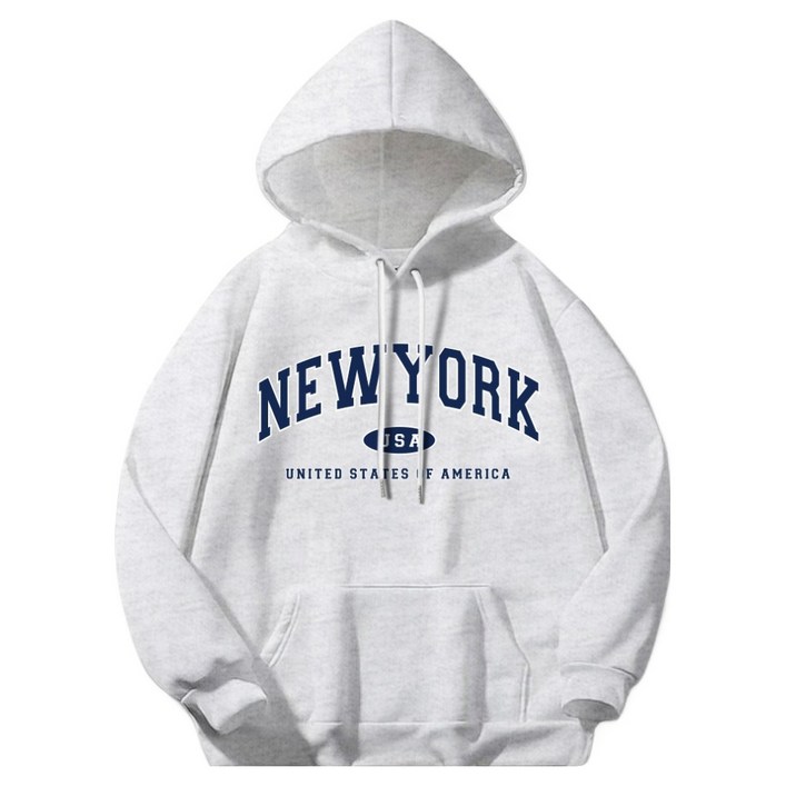 일루소 뉴욕USA 소프트 특양면 후드티