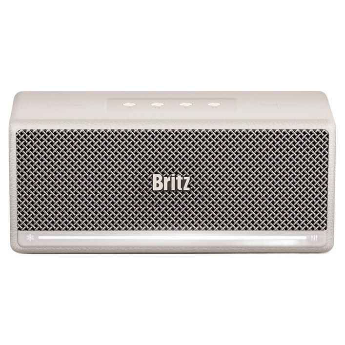 브리츠 플러스 블루투스 스피커, BZGBUTTON, 베이지