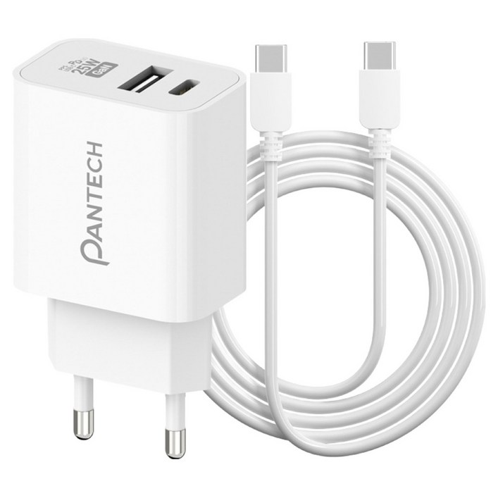 팬택 25W 2포트 초고속충전기  45W CtoC 케이블 2m 세트