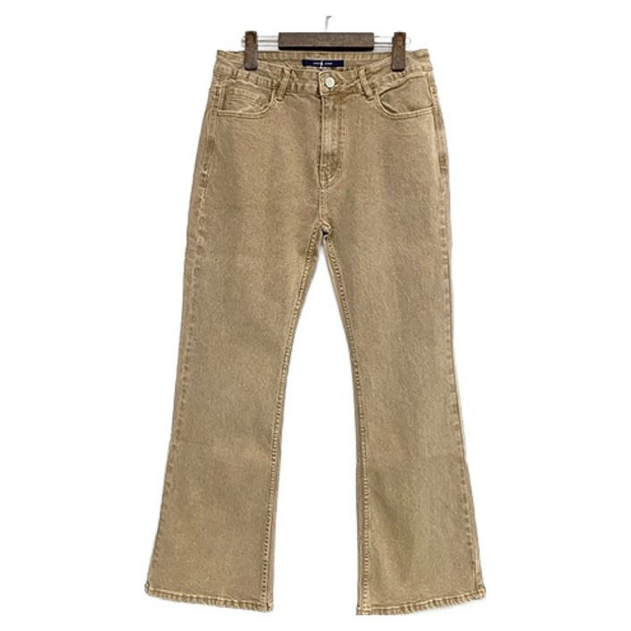 반에이크 여성용 컬러 부츠컷 데님