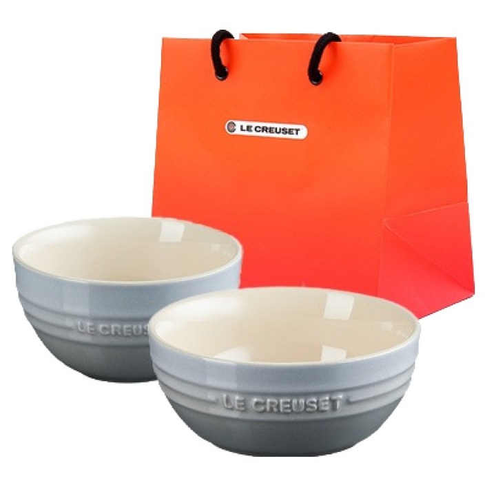 르크루제 1인밥 + 국 세트 + 쇼핑백 S, 미그레이, 밥그릇(1P) + 국그릇(1P) + 쇼핑백S(1P), 1세트