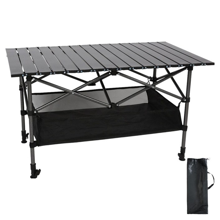 캠프빌리지 캠핑 트렉롤 높이조절 테이블, 전용 보관가방