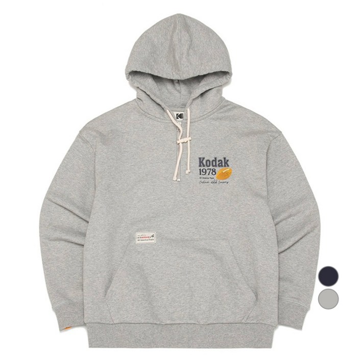 코닥어패럴 남녀공용 올아메리카팀 컬러트랙 고중량 면 세미오버핏 후드티