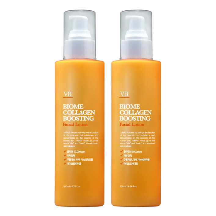 비바스 바이옴 콜라겐부스팅 페이셜 탄력로션, 200ml, 2개 비바스 바이옴 콜라겐부스팅 페이셜 탄력로션, 200ml, 2개