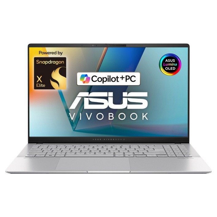 에이수스 2024 Copilot PC 뉴 비보북S 15 OLED 스냅드래곤, 쿨실버, 1TB, 32GB, WIN11 Home, S5507QA-MA068W