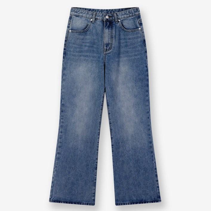 제이에이치스타일 남성용 플레어 와이드 부츠컷 데님팬츠 DPROK612