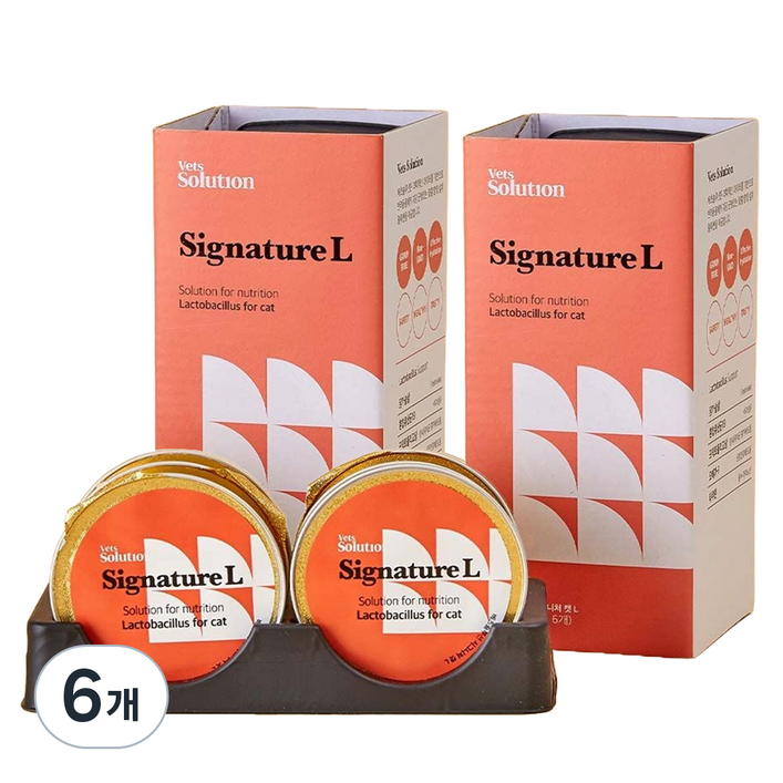 베츠솔루션 강아지 시그니처캔 L 유산균 for cat 6p, 유산균 for cat 12p, 180g, 6개