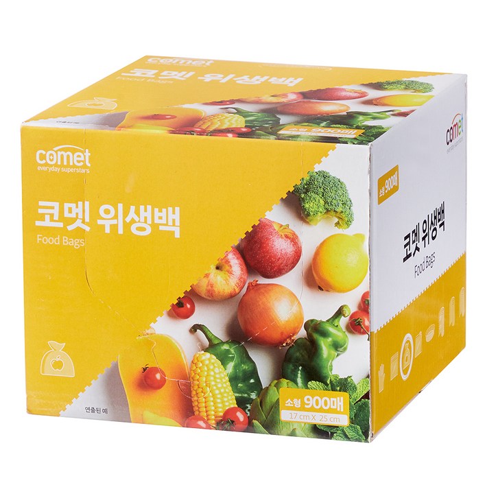 코멧 위생백 소형 17 x 25cm 900매