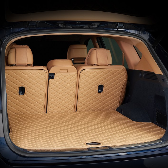 메이튼 차량 순정형 리얼컬러 트렁크매트 일체형, 기아 카니발 KA4페이스리프트 20년8월 911인승, 새들브라운
