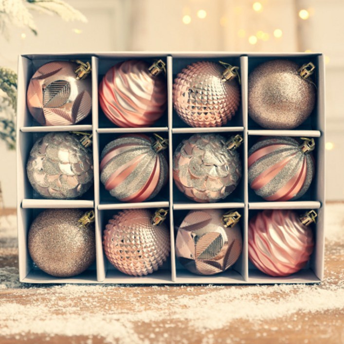 모리앤 크리스마스 장식볼 오너먼트 브라이트 세트 12p