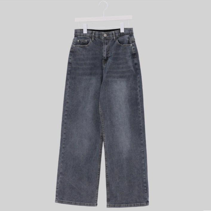 시크폭스 여성용 롱/숏 미셀 워싱 세미와이드 데님 팬츠 52DP641