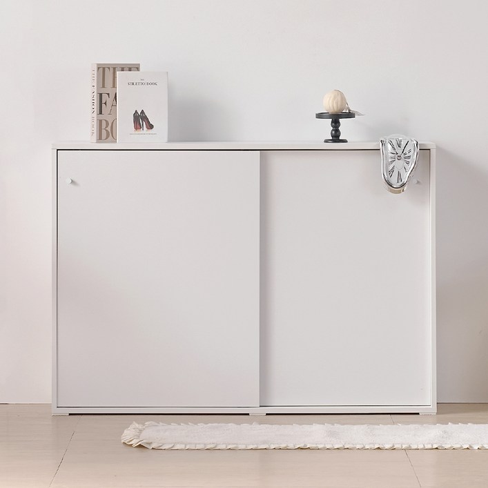 서울소호 슥 열리는 슬라이딩 3단 선반형 수납장 1150 방문설치