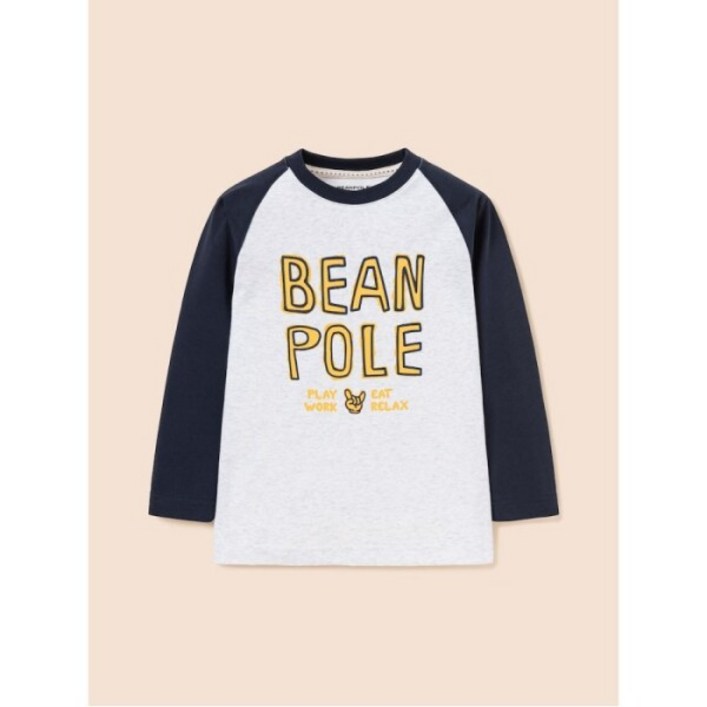 [빈폴키즈] 그래픽 래글런 긴소매 티셔츠 라이트 그레이 (BI5841U082) (BI5841U082) (BI5841U082)