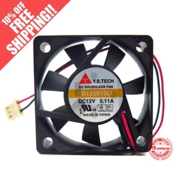 Y.S.TECH 5015 무음 FD125015LL 12V 0.11A 5CM 냉각 팬