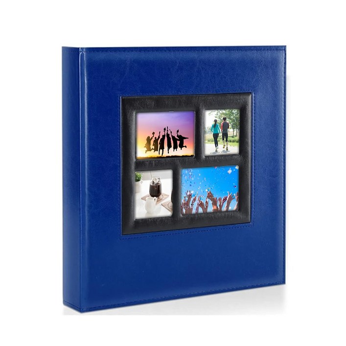 꿈꾸던라이프 가죽 앨범 사진첩, 블루4X6  1000장, 100매