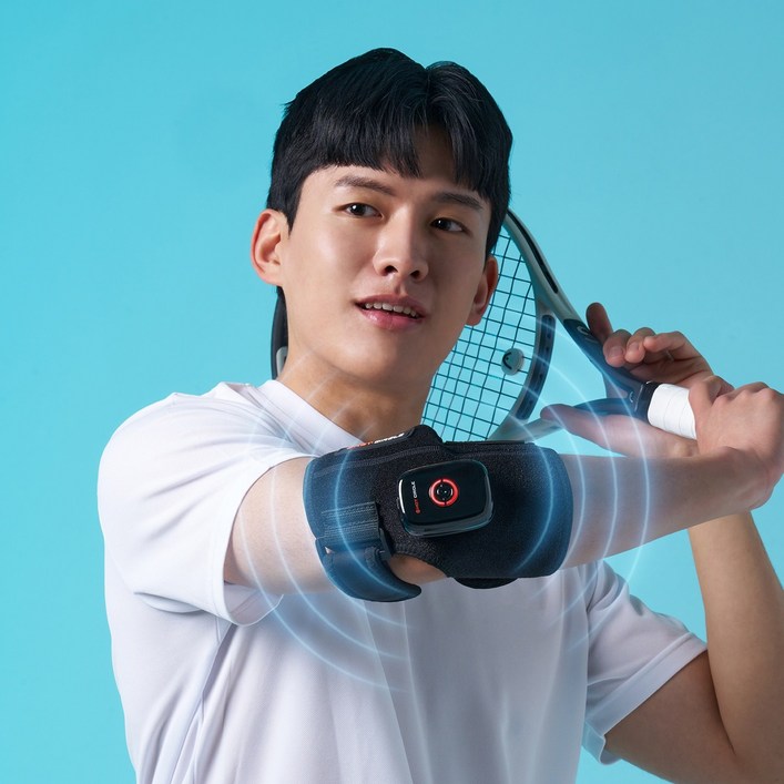 핫서클 EMS 에어 온열 팔꿈치 골프 테니스 전완근 엘보 마사지기