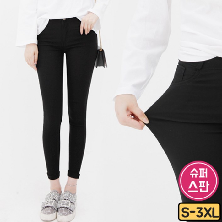 가비진 여성용 초슬림 꿀스판 마법 스키니 팬츠 1052
