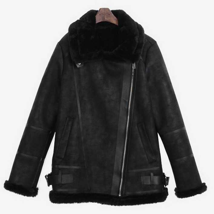 여 양털 뽀글이 후리스 플리스 여성 자켓 무스탕 점퍼 여성 의류 maje allure 사슴 가죽, 봉제 인형, 털 양고기