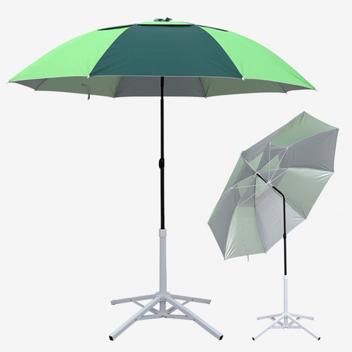 간편 햇빛차단 각도조절 낚시 파라솔 40인치 그린 캠핑 레저 야외활동