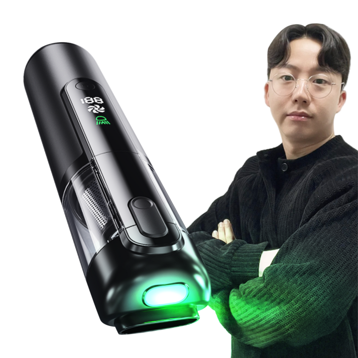 한국AS 에어르 차량용 청소기 에어건 무선 자동차 휴대용 강력 진공 핸디 차 미니 베놈