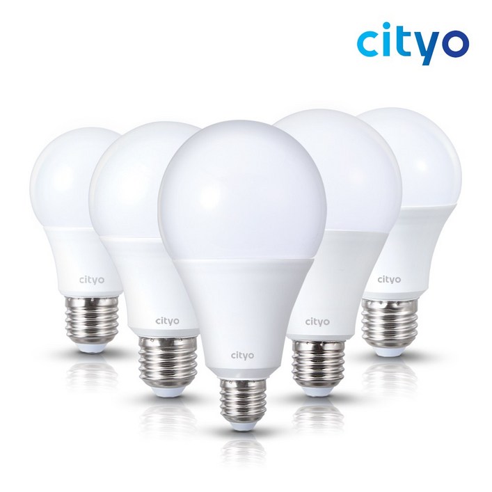 씨티오 LED 전구 램프 벌브 8W 10W 12W 15W 20W 주광색 전구색, 1개, 주광색(하얀빛) 12W - 쇼핑앤샵