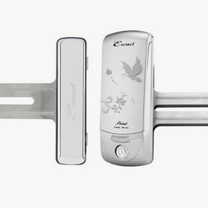 에버넷 번호전용 포인트글라스 양문 GXPOINTN 강화유리 유리문용 디지털도어락 빠른배송, 포인트글라스양문, 고객직접설치