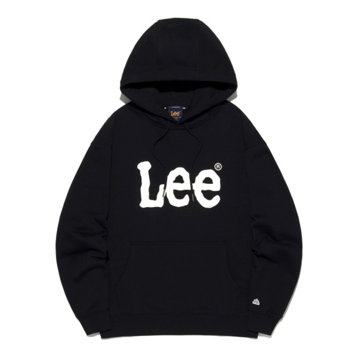 매장정품 LEE 빅 트위치 로고 후드 티셔츠 블랙 LE2503HD01BK 157765