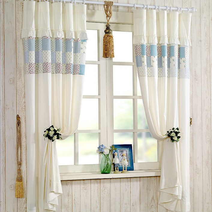 커튼이샵 광목린넨 프릴커튼 2p 세트