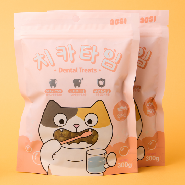 3651 치카타임 고양이 이빨과자 덴탈트릿 간식