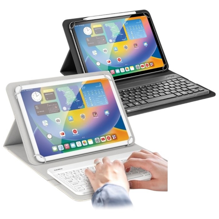 엑토 태블릿 블루투스 키보드 케이스 터치패드 TKC05