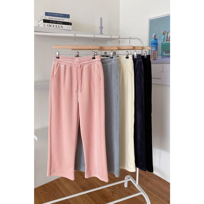 추위실종 따숩 골덴 와이드 밴딩 팬츠5color